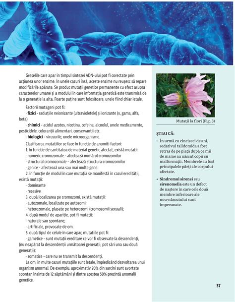 Diagrame ale modului de moștenire genetică și impactul mutațiilor asupra fertilității
