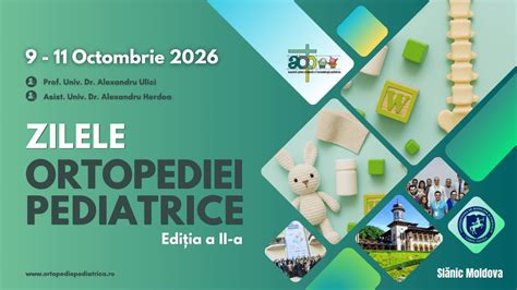 Infografic: Domenii ale ortopediei pediatrice și fluxul pacientului