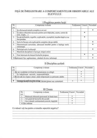 listă de malformații observabile în morfologie