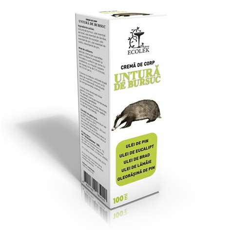 Produse cosmetice cu untură de bursuc