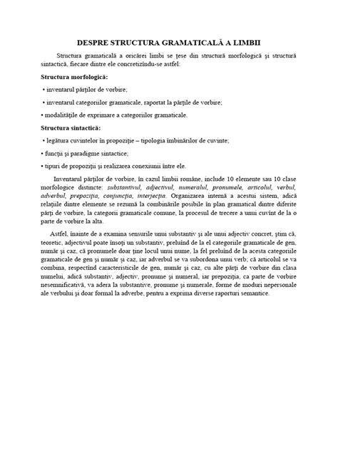Structura gramaticală a limbii bulgare