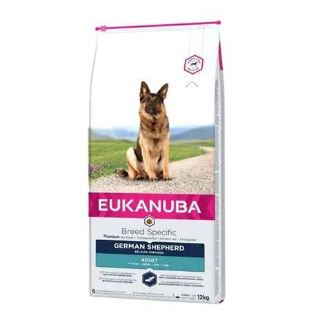 Etichetă Areală EUKANUBA Breed Specific German Shepherd - parametri nutriționali