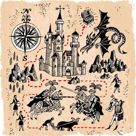 Carte vizuală: harta Regatului de Arendelle cu personaje