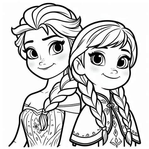 Elsa și Ana în sala de naștere (ilustrație tematică)