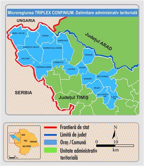 Triplex Confinium - harta punctului de întâlnire a granițelor