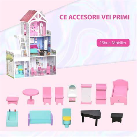 Imagine ilustrativă: colecție de păpuși BeKid, accesorii și casa de păpuși