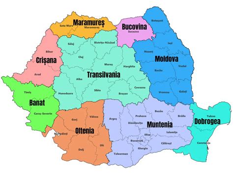 Harta României cu centre medicale pediatrice