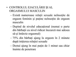 Diagramă a diferențelor între orgasmul masculin și feminin