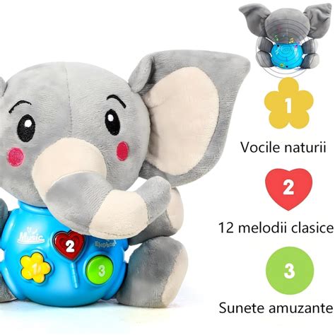 Infografic despre beneficii jucarii muzicale de plus pentru bebelusi