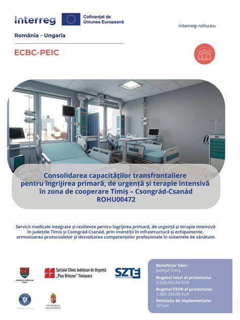 Infografic: rețea de centre medicale în zona Oradea - Ungaria