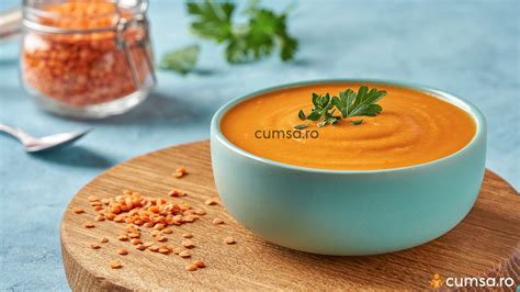 Ingrediente pentru supa de dovleac si linte rosie