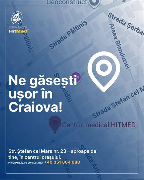 Infografic: fluxul consultatiei ginecologice si medicina interna la HITMED Craiova