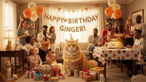 Ginger birthday party infographic