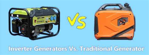 Infografic comparativ: Generator obișnuit vs. Invertor