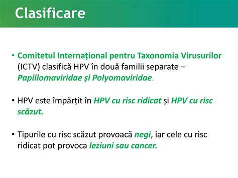 Infografic despre tipuri HPV, risc ridicat vs. risc scăzut