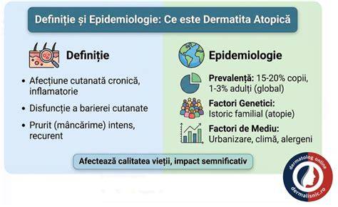 Grafic: Diagrama barierelor cutanate în dermatita atopică