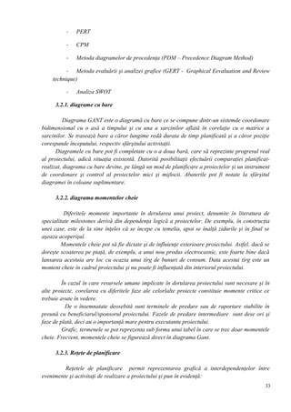 Diagrama checklist-ului și a sub-sarcinilor cu grafice de timp