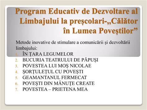 Diagrame: etape ale dezvoltării limbajului la preșcolari