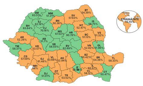 Hartă a reţelei de centre universitare şi unităţi acreditate