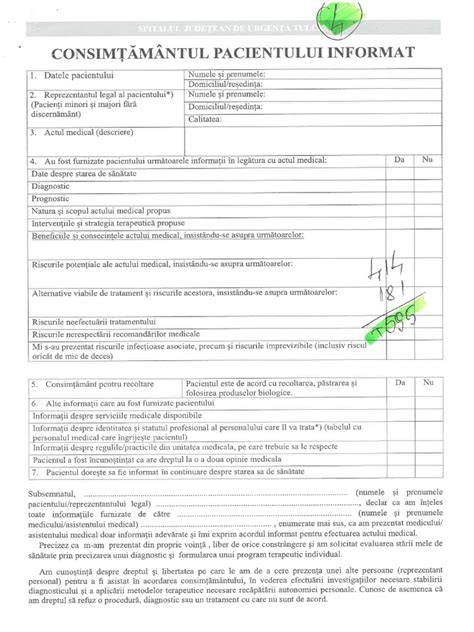 Diagramă: lanţ de responsabilităţi în informarea pacientului despre costuri