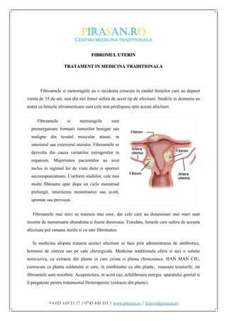 Infografic despre embroiul uterin si flux sanguin spre fibroame