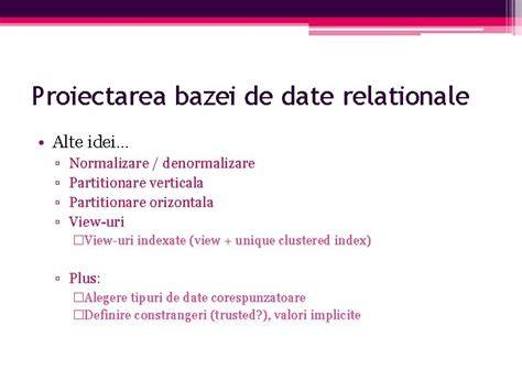 Infografic: Ierarhie si nivele de abstractizare in proiectarea bazei de date