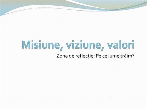 Infografic: Misiune vs. Viziune vs. Valori