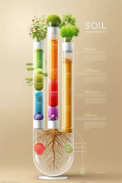 Infographic cu lanțuri ale nutrienților: P, K, N, H2O, humus