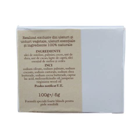 Eticheta unui săpun natural cu morcovi