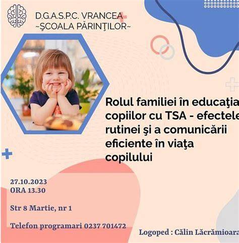 Infografic: programul cursului Şcoala Părinţilor