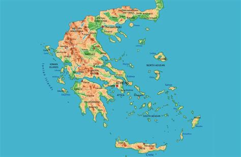 Harta Greciei cu locația Mănăstirii Sf. Efrem