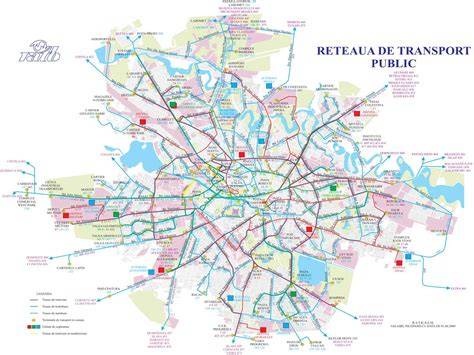 Infografic: Harta transport public București - trasee principale spre Maternitatea Bucur
