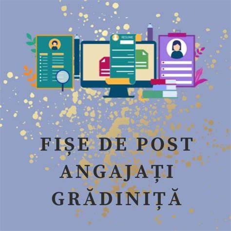 Schema: elementele unei fișe de post