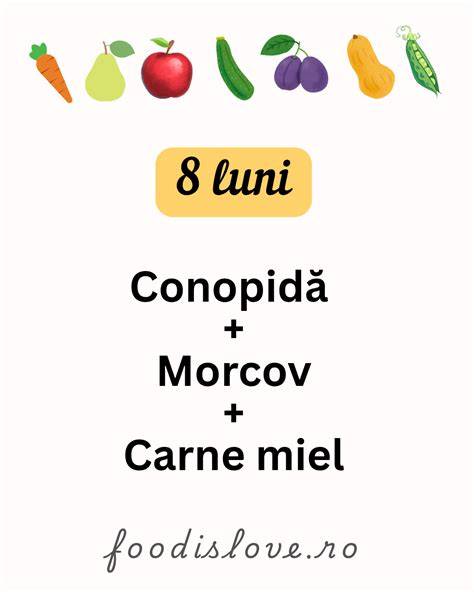 Infografic: Ciclul diversificării cu morcov și idei de combinații