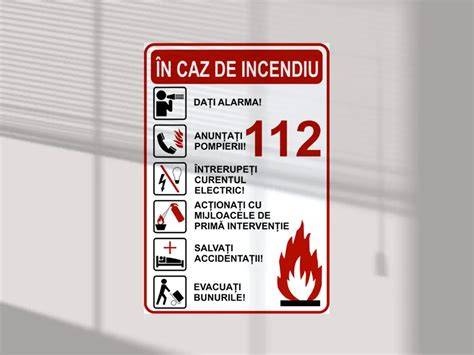 Infographic: lanț de decizii în caz de incendiu în unități medicale