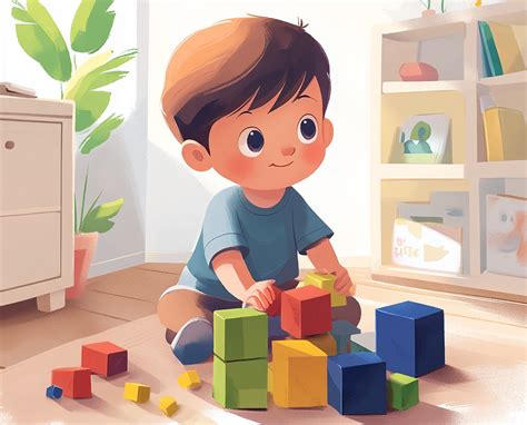 Copil jucându-se cu jucării terapeutice