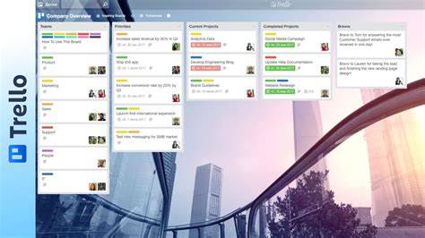 Panou Kanban cu carduri Trello