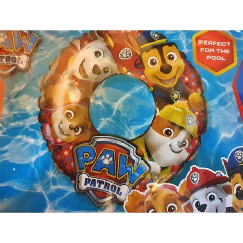 Colac înot Paw Patrol - imagine cu colac rotund decor Paw Patrol