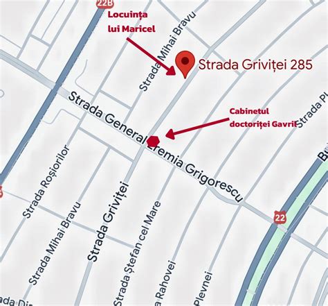 Hartă cu locația cabinetului pediatric în Galați