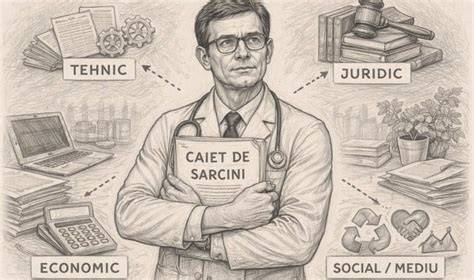 Infografic: Cine intocmeste Caietul de Sarcini si cum cooperarea dintre departamente asigura legalitatea procesului
