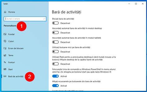Infografic: Posibilele metode de centrare a pictogramelor pe bara de activități în Windows 10