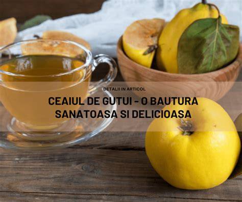 Infografic: Ceaiul de gutui - compușii, beneficii și precauții pentru copii