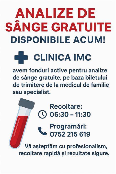 Procedură de recoltare sânge pentru CEA (descriere pas cu pas)
