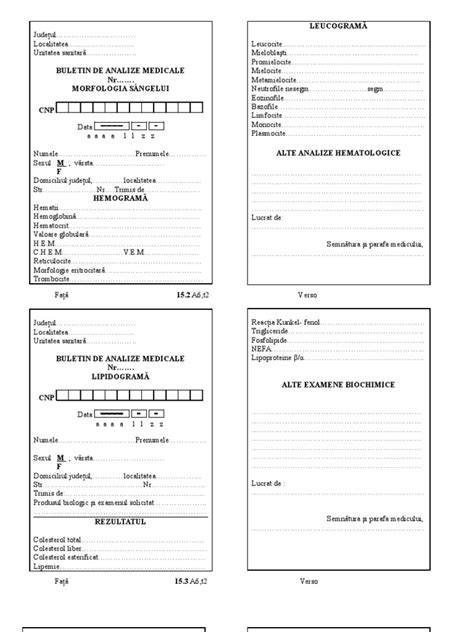 buletin de analize Papanicolau
