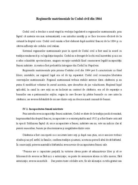 Diagramă: Regimuri matrimoniale în Codul Civil