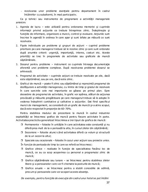 Grafic cu programul unei clinici pediatrice