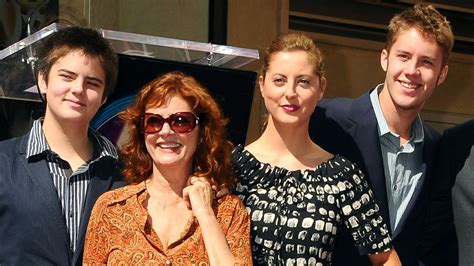 Imagine reprezentativă Susan Sarandon cu familia sau la evenimente