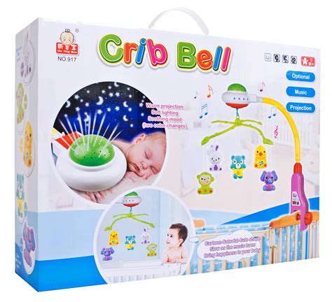 Carusel muzical cu jucarii suspendate