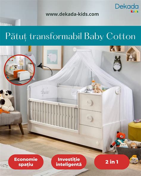 Camera copilului amenajată cu un pătuț