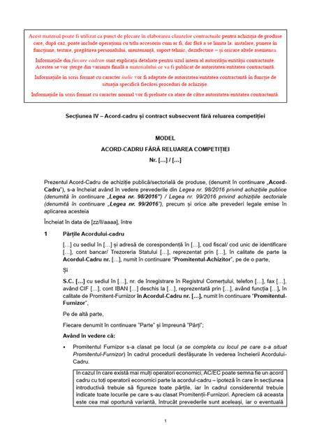 Schema decizională: când să optezi pentru acord cadru vs. contracte subsecvente